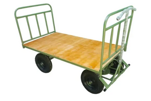 Carro Plataforma Madeira 800KG Sistema 5ª Roda com Abas Removíveis