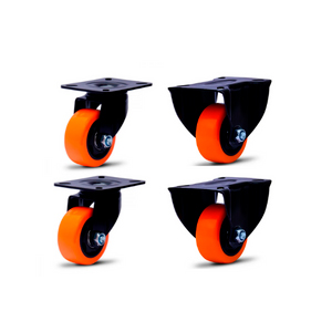 Kit com 4 Rodízios Linha Black 1.5/8”